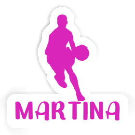 Martina Sticker Basketball Player Image