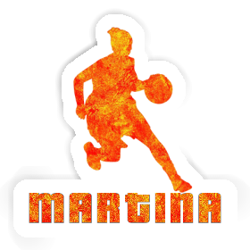 Joueuse de basket-ball Autocollant Martina Image