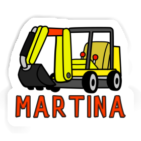 Mini-Excavator Sticker Martina Image