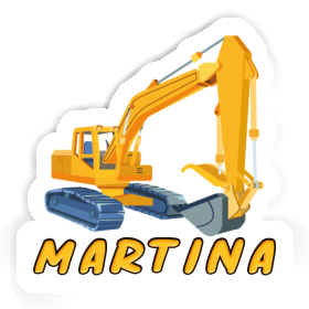 Sticker Martina Excavator Image