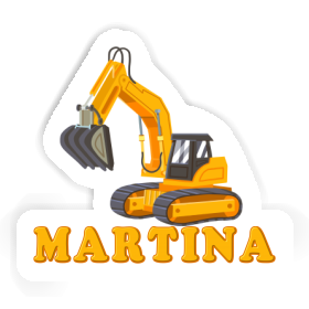 Sticker Martina Excavator Image