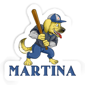 Sticker Baseball-Hund Martina Image