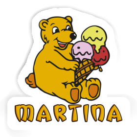 Sticker Martina Ice Cream Bear Image