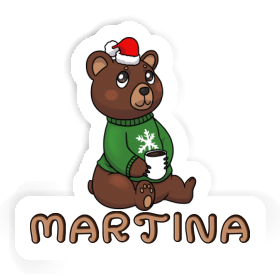 Sticker Martina Christmas Bear Image