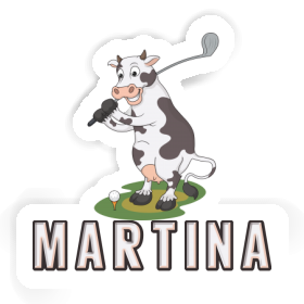 Sticker Martina Golf Cow Image