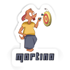 Martina Sticker Dartspieler Image