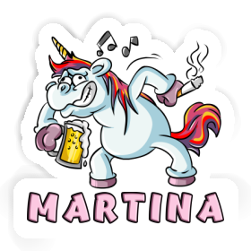 Sticker Martina Party Unicorn Image