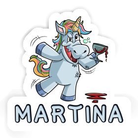 Sticker Wine Unicorn Martina Image