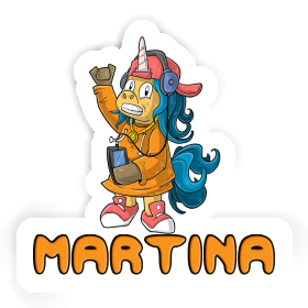 Autocollant Licorne hip-hop Martina Image