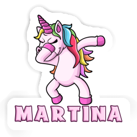 Dabbing Unicorn Sticker Martina Image