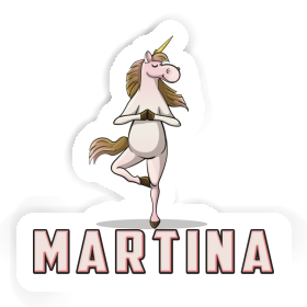 Sticker Yoga Unicorn Martina Image