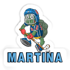 Hockey Player Sticker Martina Image