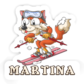 Martina Sticker Skier Image