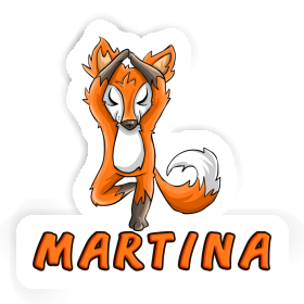 Martina Sticker Yoga Fuchs Image