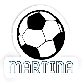 Martina Autocollant Ballon de foot Image