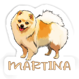 Spitz allemand Autocollant Martina Image