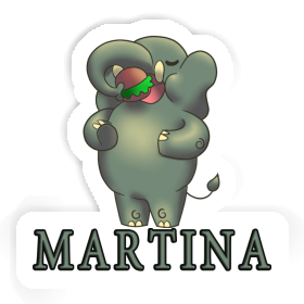 Éléphant Autocollant Martina Image