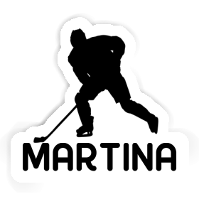 Aufkleber Eishockeyspieler Martina Image