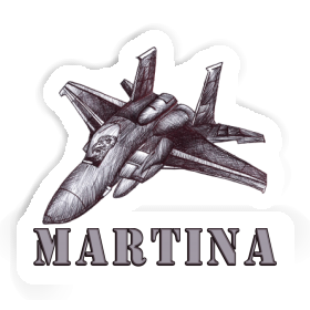 Sticker Flugzeug Martina Image