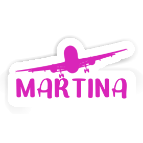 Sticker Martina Airplane Image