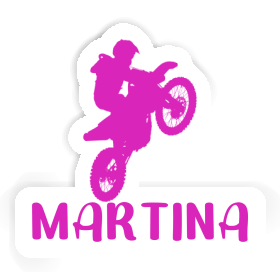 Aufkleber Motocross-Fahrer Martina Image