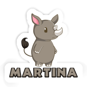 Nashorn Sticker Martina Image