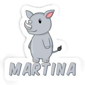 Martina Sticker Rhinoceros Image