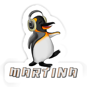 Musik-Pinguin Sticker Martina Image