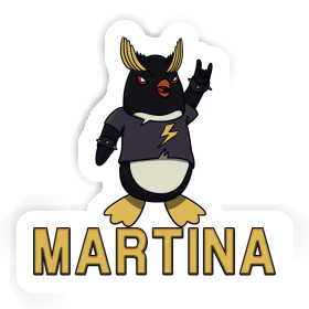 Sticker Rocking Penguin Martina Image