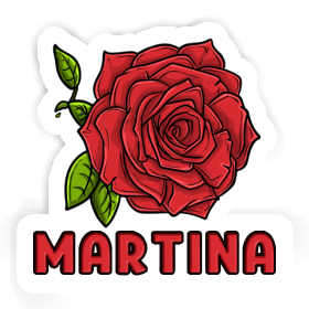 Martina Sticker Rosenblüte Image