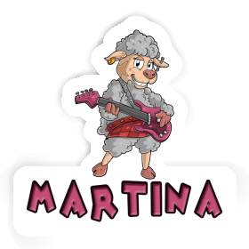 Guitarist Sticker Martina Image