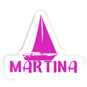 Sticker Martina Sailboat Image