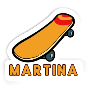 Skateboard Autocollant Martina Image