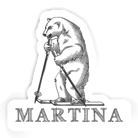 Sticker Martina Skifahrer Image