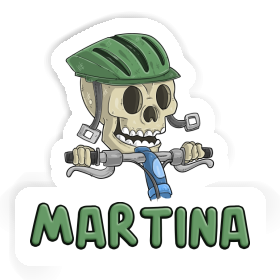 Sticker Fahrradfahrer Martina Image