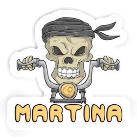 Sticker Martina Motorcycle Rider Image