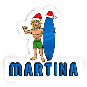 Martina Sticker Surfer Image