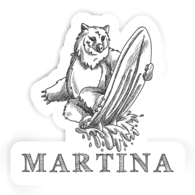 Martina Sticker Surfer Image