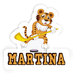 Sticker Martina Ice-Hockey Player Image