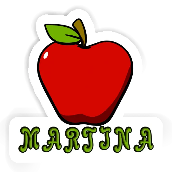 Martina Sticker Apfel Notebook Image