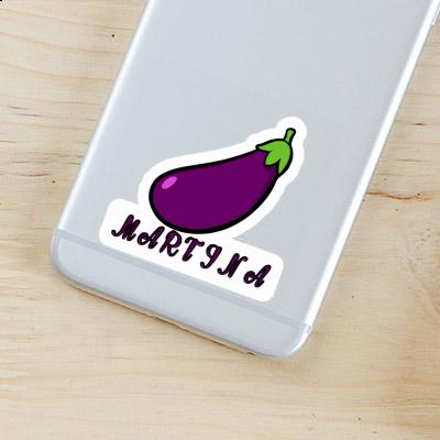 Martina Sticker Aubergine Notebook Image