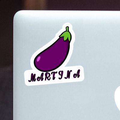 Martina Sticker Aubergine Notebook Image