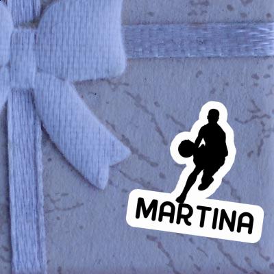 Martina Sticker Basketball Player Notebook Image