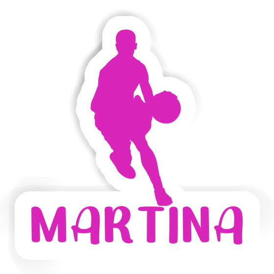 Aufkleber Martina Basketballspieler Laptop Image