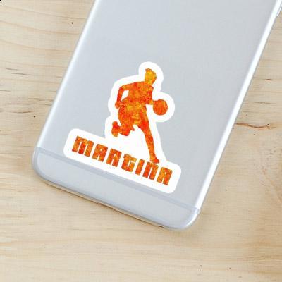 Sticker Martina Basketball Player Laptop Image