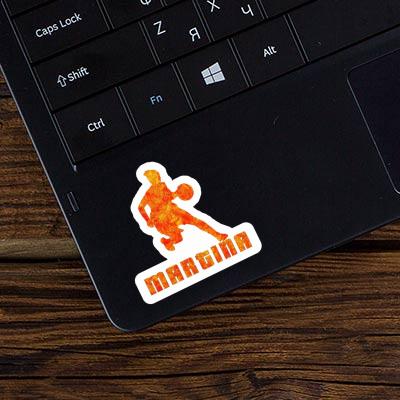 Sticker Martina Basketballspielerin Laptop Image