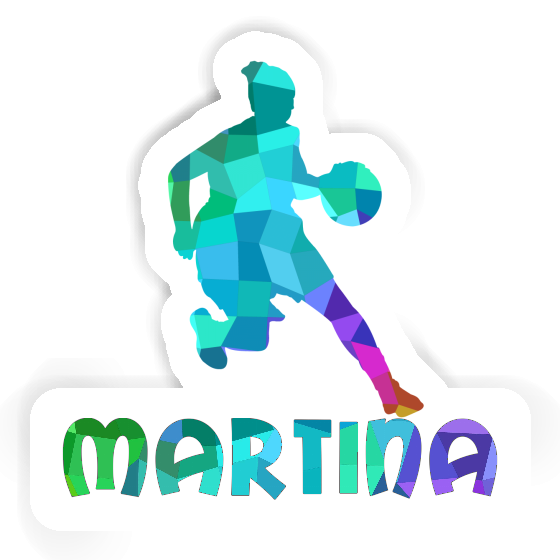 Basketballspielerin Sticker Martina Notebook Image