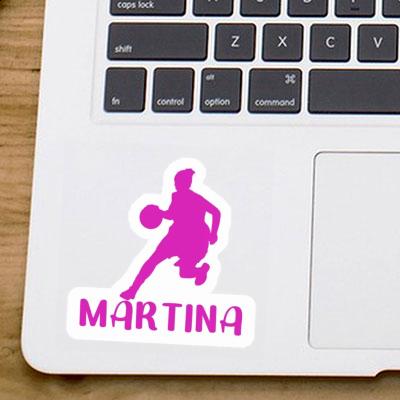 Sticker Martina Basketball Player Laptop Image