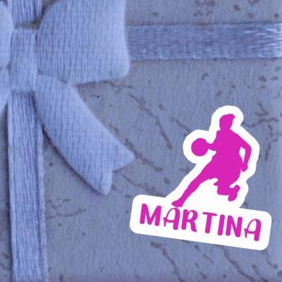 Sticker Martina Basketball Player Notebook Image