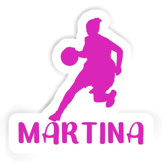 Martina Aufkleber Basketballspielerin Image